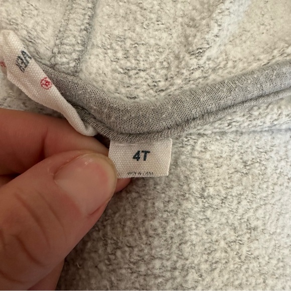 Prefresh smiley face grey full zip hoodie size 4T - graphic like you a lot hears - Picture 2 of 8